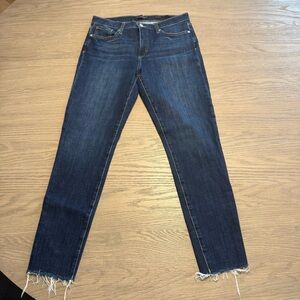 Banana Republic Mid-rise Skinny Dark Wash Jeans Sz 29 Classic Y2K Quiet Luxury